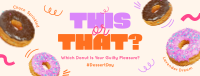 This or That Donuts Facebook Cover Image Preview