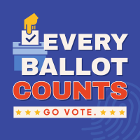 Every Ballot Counts Instagram Post