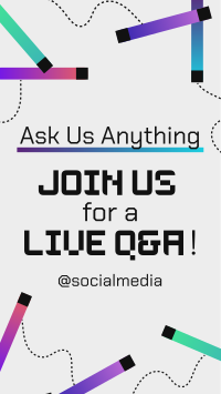 Generic Live Q&A Instagram Reel Image Preview