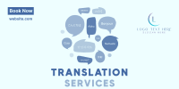 Translation Services Twitter Post Design