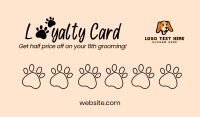 Loyalty Card Paws Business Card