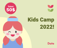 Cute Kids Camp Facebook Post