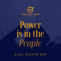 Strong Civil Rights Day Quote Instagram Post Design