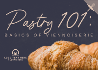 Basics of Viennoiserie Postcard