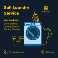 Self Laundry Service Instagram Post