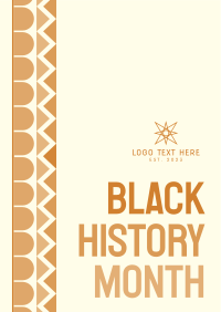 Black History Pattern Poster