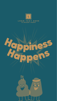 Happiness Unfolds Instagram Reel Design