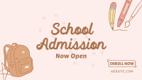 Kids School Enrollment Facebook Event Cover