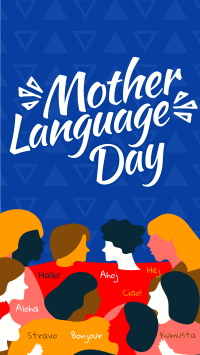 Abstract International Mother Language Day Instagram Reel