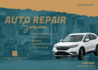 Auto Repair ripped effect Postcard Image Preview