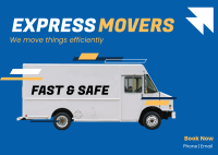 Express Movers Postcard