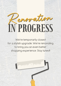 Renovation In Progress Poster