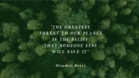 Earth Day Quote Animation