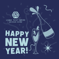 Happy New Year Instagram Post Design