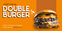 Double Burger Twitter Post