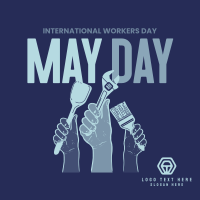 Celebrate Our Heroes on May Day Linkedin Post