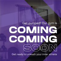 Fitness Gym Opening Soon Instagram Post