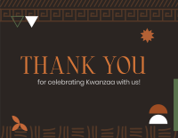 Traditional Kwanzaa Thank You Card Image Preview