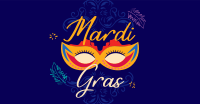 Decorative Mardi Gras Facebook Ad