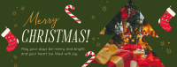 Merry and Bright Christmas Facebook Cover