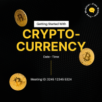 Cryptocurrency Webinar Instagram Post Design