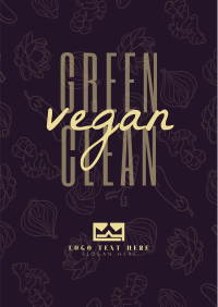 Green Clean and Vegetarian Flyer