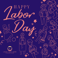 Labor Day  celebration Instagram Post