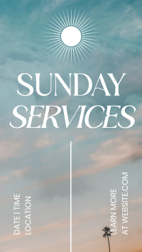 Minimalist Sunday Services Instagram Reel