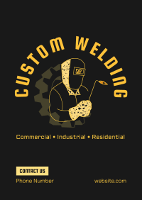 Custom Welding Badge Poster