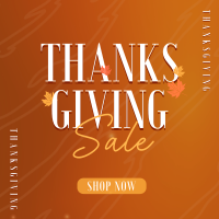 Thanksgiving Autumn Shop Sale Instagram Post