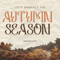 Autumn Days Greeting Instagram Post Image Preview