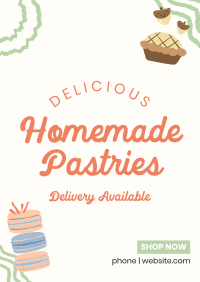 Aesthetic Bakery Illustration Poster