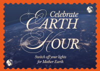 Modern Nostalgia Earth Hour Postcard