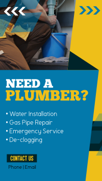 Simple Plumbing Services Facebook Story