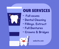 Dental Services Facebook Post