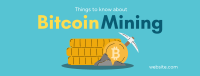 Bitcoin Mining Facebook Cover Design