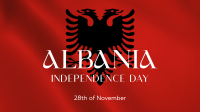 Albanian Independence Animation Design