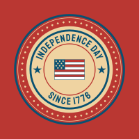 4th of July Badge Instagram Post