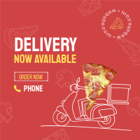 Pizza Delivery Instagram Post Image Preview