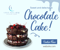 Black Forest Cake Facebook Post Design