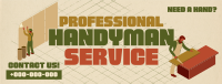 Isometric Handyman Services Facebook Cover