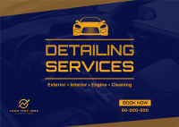 Car Detailing Services Postcard