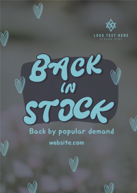 Popular Item Restocking Poster