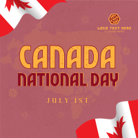 Canada National Day Linkedin Post Design