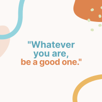 Be a Good One Linkedin Post Design