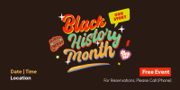 Multicolor Black History Month Twitter Post