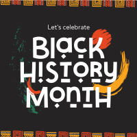 Tribal Black History Month Instagram Post Design