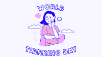 Woman Thinking Day Facebook Event Cover