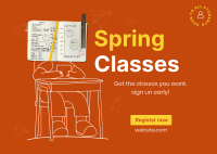 Spring Class Postcard