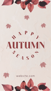 Autumn Season Leaves Facebook Story